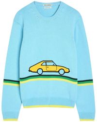 JW Anderson - Car Striped Cotton-Knit Jumper - Lyst