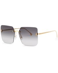 Fendi - First Rimless Square-frame Sunglasses - Lyst