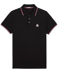 Moncler - Logo-Appliquéd Piqué Cotton Polo Shirt - Lyst