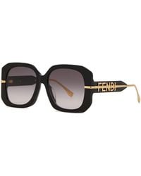Fendi - Graphy Oversized Square-frame Sunglasses - Lyst