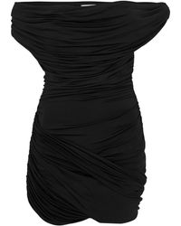 Magda Butrym - Draped Stretch-Jersey Mini Dress - Lyst