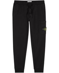 Stone Island - Logo Cotton Sweatpants - Lyst