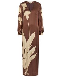 ANDRES OTALORA - Palmas Floral-Print Maxi Tunic Dress - Lyst