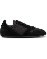 Rick Owens - Panelled Nylon And Suede Sneakers - Lyst