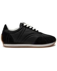TOTEME - Panelled Nylon And Suede Sneakers - Lyst