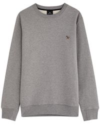 Paul Smith - Logo-Appliquéd Cotton Sweatshirt - Lyst