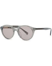 Brunello Cucinelli - Flattop Round-Frame Sunglasses - Lyst