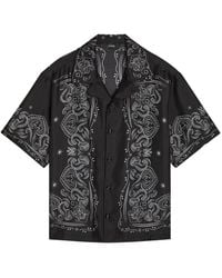 Amiri - Bandana-Print Silk Shirt - Lyst
