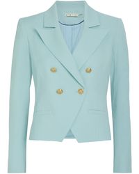 Alice + Olivia - Sable Double-Breasted Cropped Blazer - Lyst