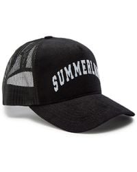 NAHMIAS - Summerland Corduroy And Mesh Cap - Lyst