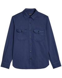 Tom Ford - Cotton And Linen-Blend Shirt - Lyst