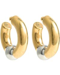 Jean Paul Gaultier - Two-Tone Hoop Earrings - Lyst