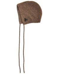 Simone Rocha - Floral Crystal-Embellished Cashmere Bonnet - Lyst
