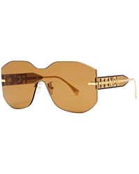 Fendi - Graphy Rimless Sunglasses - Lyst