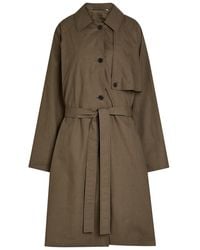 Calvin Klein - Zeland Belted Cotton Trench Coat - Lyst