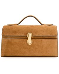 SAVETTE - Symmetry Suede Pochette - Lyst