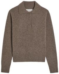 Maison Margiela - Wool Polo Jumper - Lyst