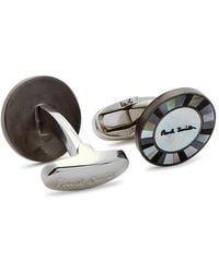 Paul Smith - Mother-Of-Pearl Striped Cufflinks - Lyst