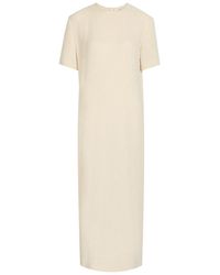 KHAITE - Webber Bouclé Midi Dress - Lyst