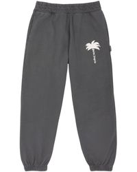 Palm Angels - The Palm Logo Cotton Sweatpants - Lyst