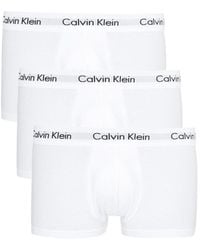 Calvin Klein - Stretch-Cotton Low-Rise Trunks - Lyst