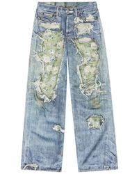 Acne Studios - Printed Wide-Leg Jeans - Lyst