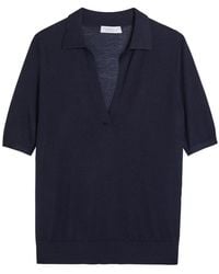 Gabriela Hearst - Frank Cashmere And Silk-Blend Polo Top - Lyst