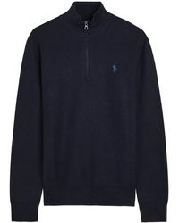 Polo Ralph Lauren - Half-Zip Cotton-Knit Jumper - Lyst