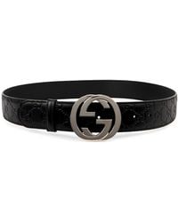 Gucci - Gg Monogrammed Belt - Lyst