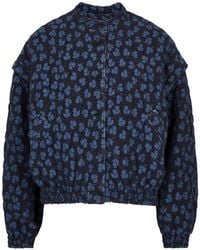 YMC - Jordan Floral-print Quilted Jacket - Lyst