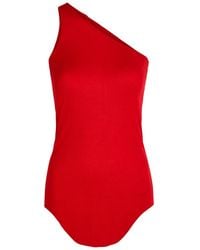 Rick Owens - One-Shoulder Fine-Knit Tank - Lyst