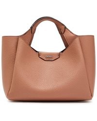 DKNY - Willa Mini Grained Leather Satchel Bag - Lyst