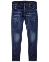 DSquared² - Cool Guy Distressed Slim-leg Jeans - Lyst
