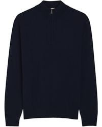 Aurélien - Knit 1/4 Zip Merino Wool Jumper - Lyst