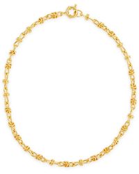 Daisy London - X Polly Sayer Knot 18kt -plated Chain Necklace - Lyst