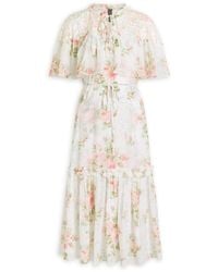 Needle & Thread - Carla Floral-Print Chiffon Midi Dress - Lyst