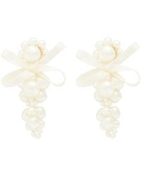 Simone Rocha - Petite Bow Faux-Embellished Earrings - Lyst