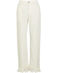 Rabanne - Fringed Straight-Leg Jeans - Lyst
