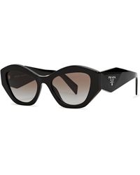Prada - Cat-Eye Sunglasses, Designer-Engraved Graduated Lenses, Designer-Stamped Arms, 100% Uv Protection - Lyst