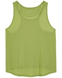 Literary Sport - Leni Perforated Stretch-Jersey Tank Top - Lyst