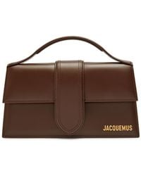 Jacquemus - Le Grand Bambino Smoothed Leather Top Handle Bag - Lyst