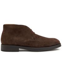 Tod's - Gommino Suede Boots - Lyst