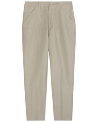 Brunello Cucinelli - Cotton And Linen-Blend Trousers - Lyst