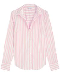 Veronica Beard - Amelia Striped Cotton-Blend Shirt - Lyst