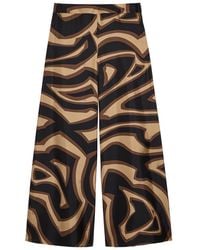 PUCCI - Labirinto Printed Silk-Twill Trousers - Lyst
