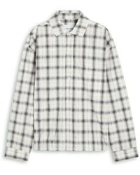 MKI Miyuki-Zoku - Box Dress Striped Seersucker Shirt - Lyst