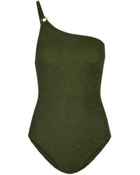 Hunza G - Clara One-Shoulder Swimsuit - Lyst