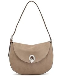SAVETTE - Tondo Small Suede Shoulder Bag - Lyst
