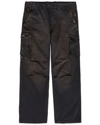 Our Legacy - Mount Paint-Splatter Cotton Cargo Trousers - Lyst