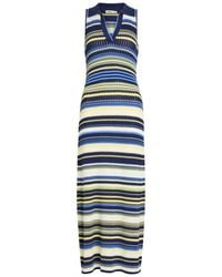 Jonathan Simkhai - Kerrin Chevron Knit Midi Dress - Lyst